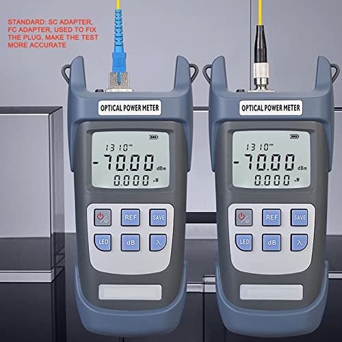 Optischer Hochpräzisions Leistungsmesser,Tragbarer Glasfasertester Mit 7 TestwellenläNgen,Für Telekommunikation Catv Dem Bau Und Der Wartung Von Integrierten Kabeln