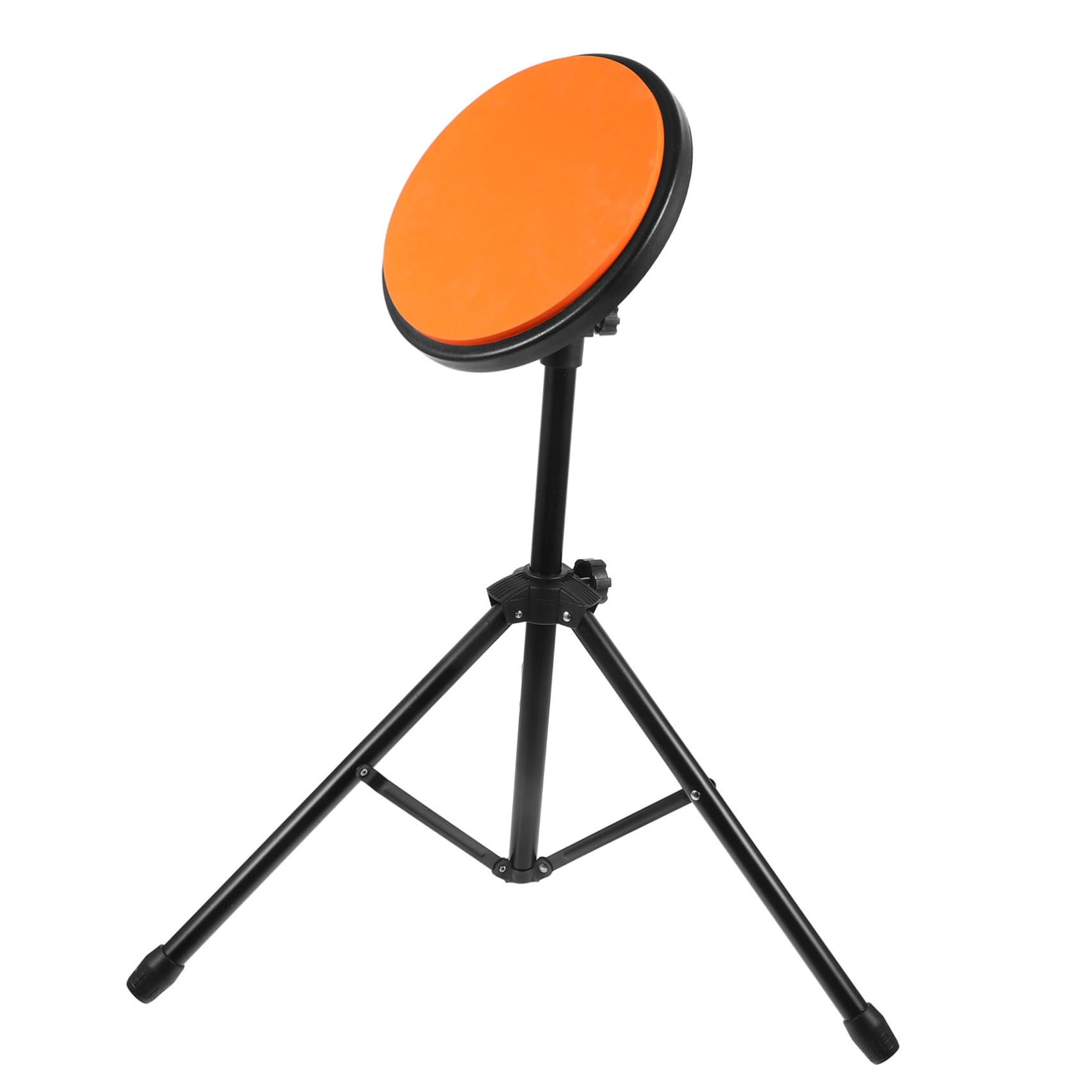 Toddmomy Pad di Allenamento Batteria Silenzioso da 8 Pollici con Supporto Pieghevole Portatile, Materiale in Gomma e Ferro, per Esercizi di Batteria e Registrazioni