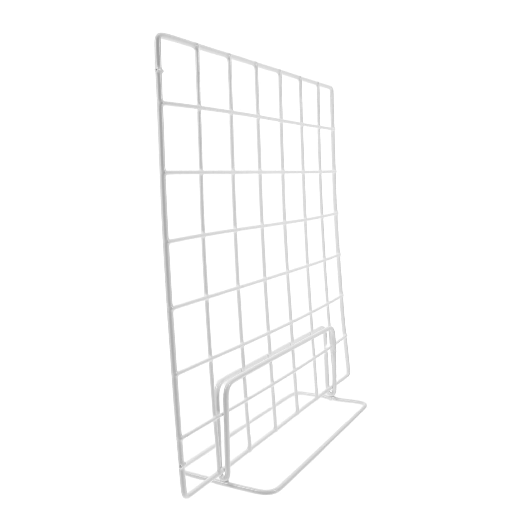 PRETYZOOM Grid Display Stand Set 2pcs Wire Grid Racks Modern Desktop Organizer for Photos Crafts and Market Stalls