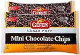 Gefen Mini Chocolate Chips, Sugar Free, 283g (Pack of 2) Dairy Free, Nut Free, Lactose Free, Kosher