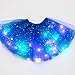 DONEMORE7 Tutu-Rock mit Sternen und Pailletten, für kleine Mädchen, LED-Licht, Tutu-Rock, neonfarben, leuchtend, Partykleid, Tanzkleid, Prinzessinnenkleidung, Ballett für 3-8 Jahre alte Kinder