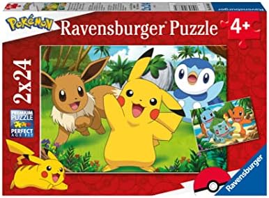 Ravensburger – Pokémon Jigsaw Puzzle, 2 x 24 Collection, 2 Jigsaw Puzzles of 24 Pieces, Recommended Age 4+ Years