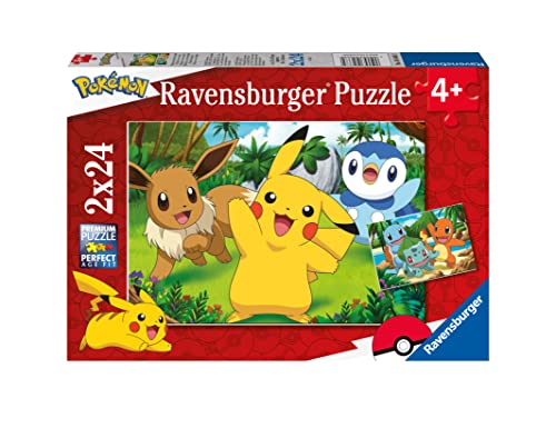 Ravensburger - Puzzle Pokémon, Colección 2 x 24, 2 Puzzle de 24 Piezas, Puzzle para Niños, Edad Recomendada 4+ Años Cover