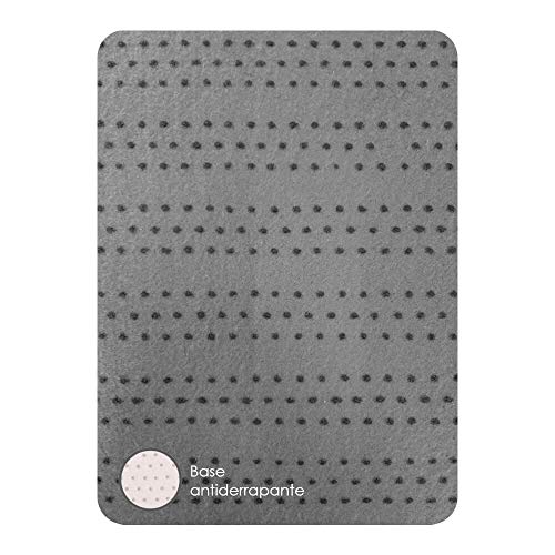 Jogo de Tapete para Banheiro Pratik 3 Peças Mandala Preto Oasis