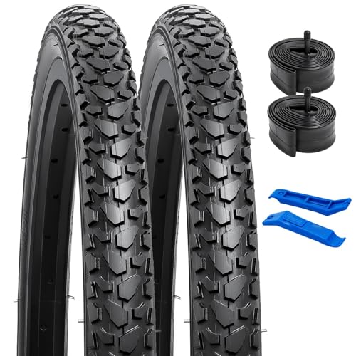YunSCM 2Pcs Faltbarer 24 Zoll Reifen 24x1.75 Mantel 47-507 und 2Pcs 24''...