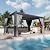 Aoxun Louvered Pergola 12' x16' All-Aluminum Outdoor Gazebo with Independent Adjustable Roofs, Waterproof Curtains and Netting, Integrated Drainage System for Patios & Poolside
