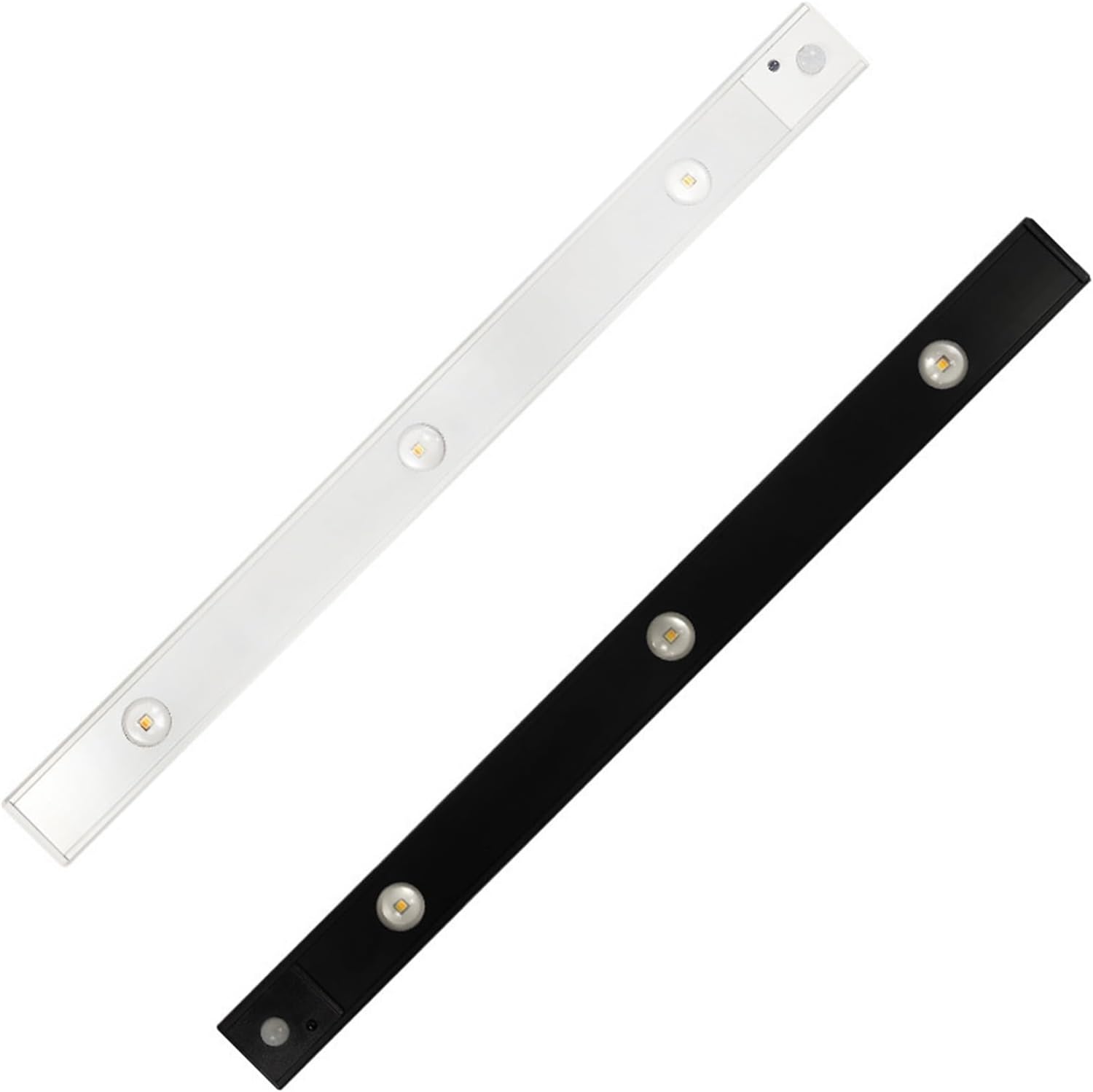 1 Pcs LED Corrugated Cat Eye Human Body Sensor Lamp Hill Three Color Light Cabinet Lamp Smart Charging Remote Control Wine Cabinet Wardrobe Lamp (Size : 20cm-Silver with Remote Control)