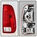ACANII - For 1999-2007 Ford F250 F350 F45 SD 1997-2003 F150 Red LED Tail Lights Signal Lamps