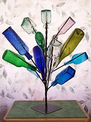 Hopfrog Market Tabletop Southern Bottle Tree for Table, Porch or Balcony Free-Standing