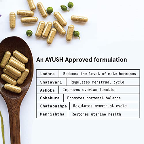 Image of Be Bodywise PCOS Management Kit | PCOS Balance Capsules & PCOS Superfood | 60 Ayurvedic PCOD Medicine Capsules & 15 Inositol Sachets | Helps Manage Irregular Periods and Hormonal Imbalance