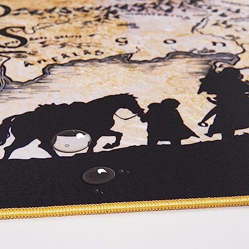 Image of SUBSONIC The Lord of The Rings Mouse Pad 35x15 in Extra Large Mousepad | Official Licence, Desk Mat with Smooth Surface Optimised for Mouse Sensors, Non-Slip gaming Mousepad Base and Stitched Edges