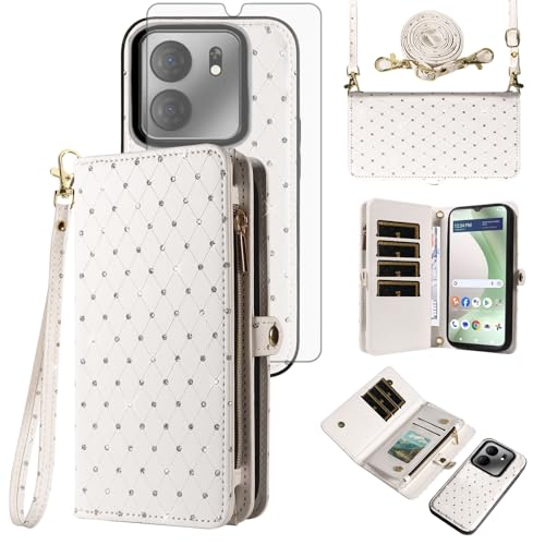 Coque de téléphone pour Tracfone BLU View 5 B160V avec porte-cartes et sangle