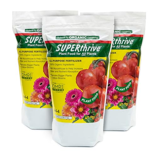 Image of SUPERthrive Organic All-Purpose Fertilizer, 4-4-4, 2.2 lbs, 3-Pack