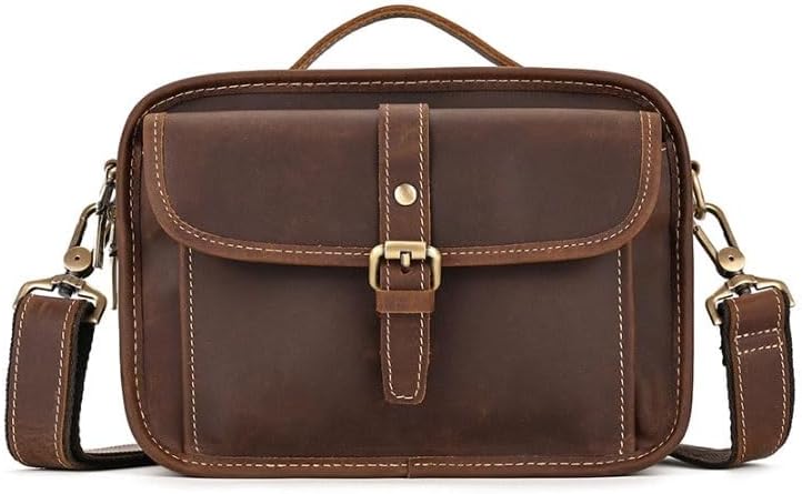 Men's Vintage Crossbody Bag with Small Single Shoulder Strap