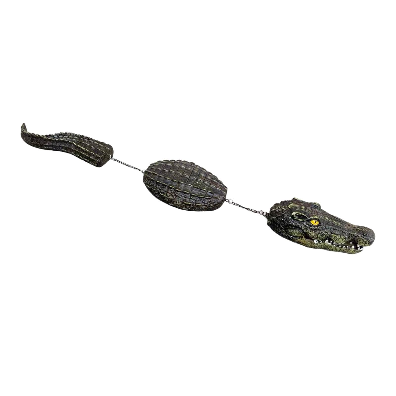 Leurre de crocodile pour jardin et faux crocodile décoratif de bassin extérieur