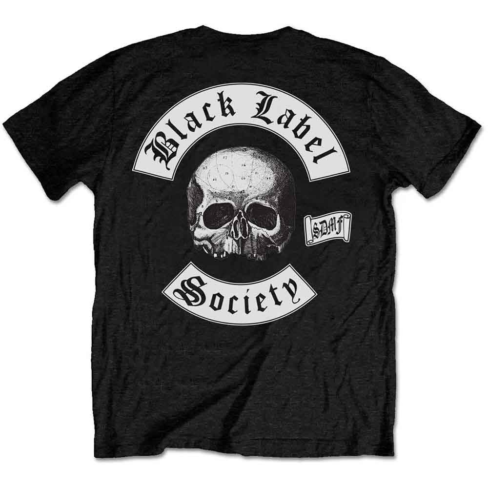 Black Label Society T-Shirt Worldwide SDMF Band Logo Nue Official Men's, Black, M