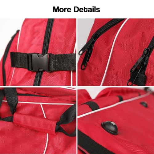 Bolsa de esgrima con ruedas trolley para espada florete sable bolsa impermeable gran capacidad 5