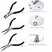 NIUPIKA Jewelry Pliers Set Jewelry Making Tool Kit Jewelers Repair Tools Wire Cutters Includes Needle Nose Pliers, Wire Cutter Pliers, Round Nose Pliers, Tweezers, Scissors, Jump Rings