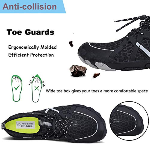 Image of MAYZERO Water Shoes Men Women Swim Surf Shoes Beach Pool Shoes Wide Toe Hiking Aqua Shoes Winter House Slippers