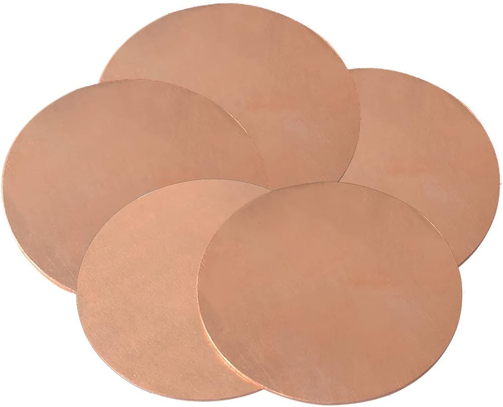 Metal foil,Copper Sheet Plate Metal Plate Round Shape with Heat Dissipation Conductivity Thick 3mm,3.0 * 100mm(1pcs) (Size : 3.0 * 150mm(1pcs))