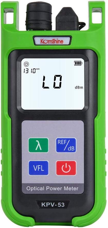 10mw VFL Function Built in High Precision OPM Anti Fall Fiber Optic Power Meter Komshine KPV-53 with SC UPC Connector