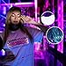 lumisonata LED Shirt Light up Clothing Futuristic Tees Glow Party Clothes Luminous DJ Tshirts Techwear Neon Couple Shirt Rave Tops Crew Neck Flash Outfit for Men, Women