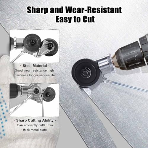 Electric Drill Plate Cutter Sheet Metal Nibbler Precise Cutting Sheet Cutter