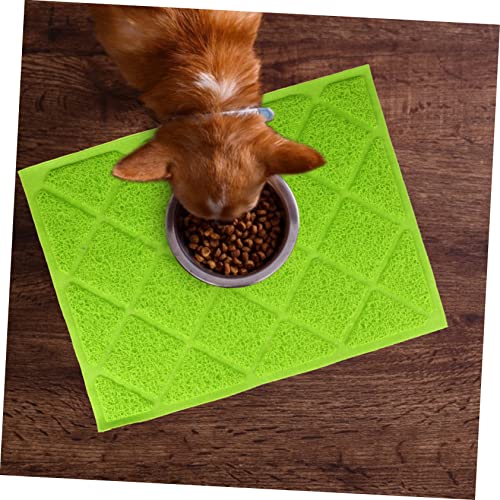 Balacoo 4 Pcs Cat Litter Mat Pet Feeder Placemat Cat Food Tray Mat Dog Dish Mat Pet Placemat Pet Mat Cat Placemat Drinks Cute Pvc Dog Placemat For Bowls Puppy Feeding Placemat Puppy Mat #TOP4