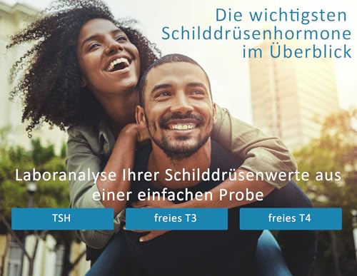 Verisana Schilddrüse Test 3 in 1 – Test für Zuhause – Analyse der Werte T3, T4, TSH