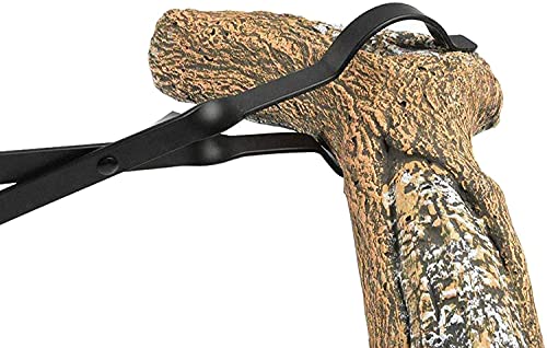 30" Adjustable Fireplace Poker Fire Pit Poker And Campfire Fireplace Tongs, Log Grabber For Indoor And Outdoor Fire Pits, Campfire Use -Rust Resistant Black Finish Heavy Duty Iron #TOP4