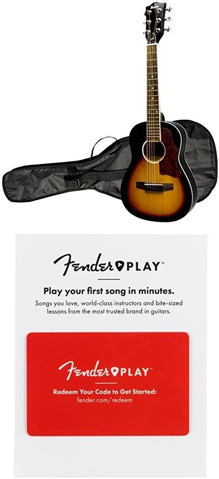 Maestro by Gibson 30" Mini Acoustic Guitar with Gig Bag, Vintage Sunburst with 3 Months of Fender Play