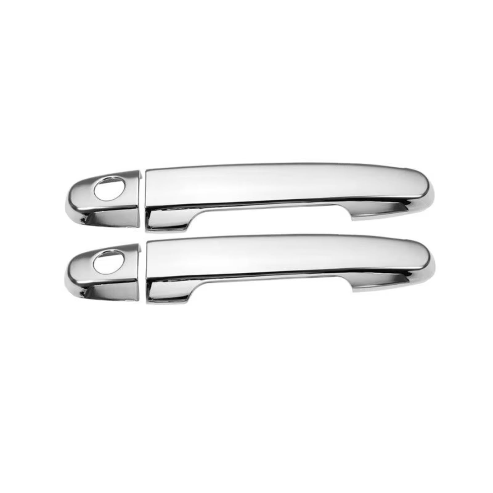 Sywhrev One Color Door Handle Protectors Compatible With Toyota For Highlander 2001-2007 For Corolla 2003-2010 Chrome Handle Cover Trim Accessories Stickers Car Styling