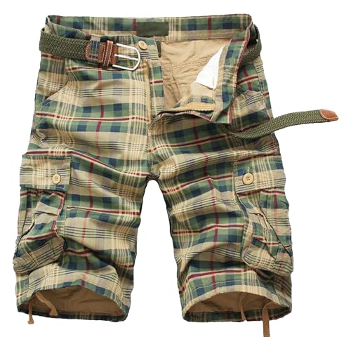 Short clásico cargo hombre estilo relajado multi bolsillos miniatura 1