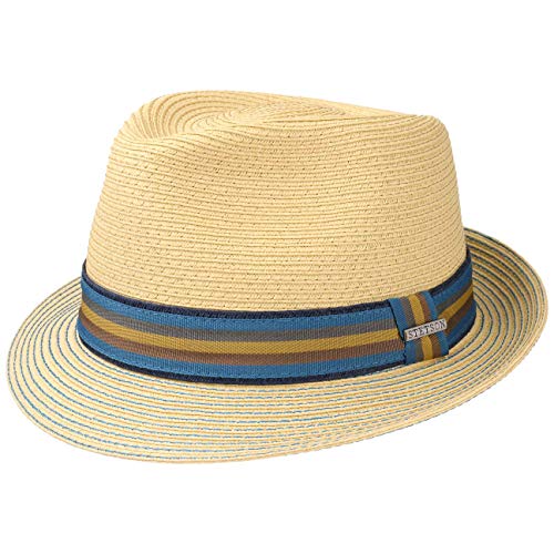 Preisvergleich Produktbild Stetson Munster Toyo Trilby Sommerhut Trilby Strohhut (L / 58-59 - Natur)