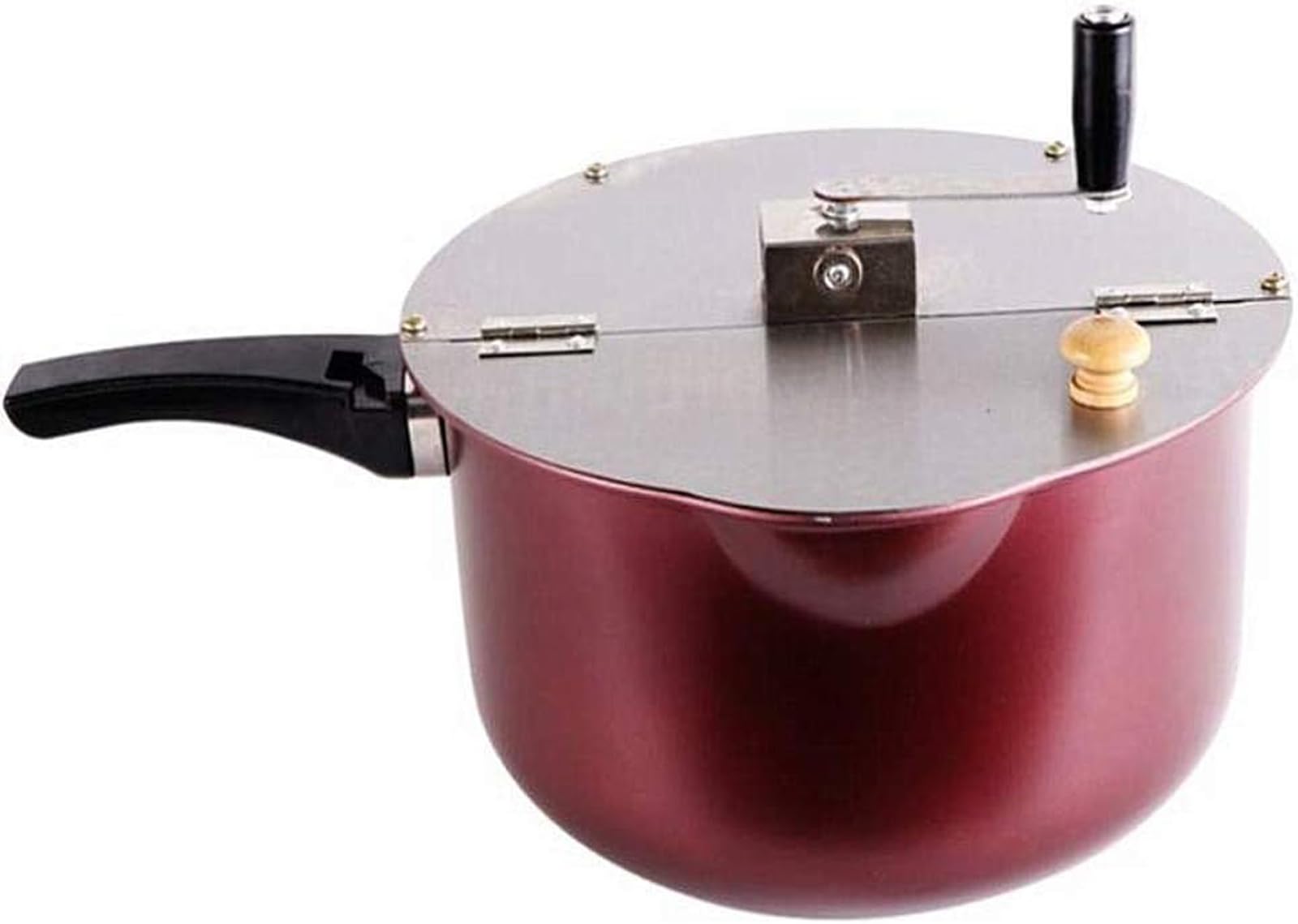 Máquina Manual para Hacer Palomitas De Maíz, Olla para Palomitas De Maíz Antiadherente con Mango Antiescaldado, Utilizada En Cines, Universal para Cocina De Inducción De Gas