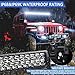 4WDKING LED Light Bar 10 inch IP68&IP69K Waterproof Dual Row Off Road Light Bar with DT Connector 90W Flood and Spot Combo Beam Work Light for Truck Cars ATV UTV Boat