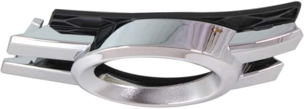KarParts360 For Mercedes-Benz GL550 Fog Light Cover 2008 09 10 11 2012 Driver Side | Chrome & Black | w/Curve Lighting Cover | DOT/SAE Compliance | MB1038122 | 1648800724