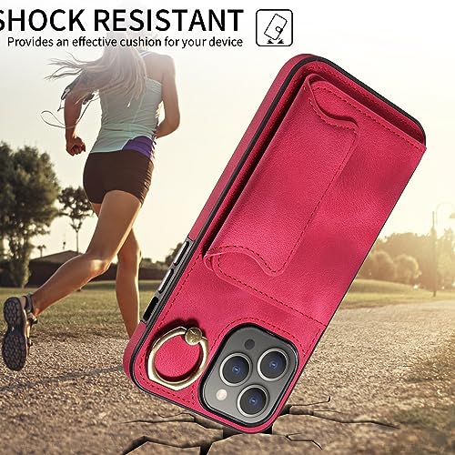 Étui iPhone 16 Pro Max cuir portefeuille de protection antichoc militaire - 5