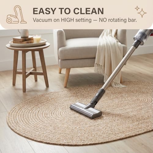 Super Area Rugs Beige/Tan Brown Braided Rug Farmhouse Kitchen Braided Carpet - Washable - Rustic Floor Covering for Kitchen Sink - 2' x 3' - image 9