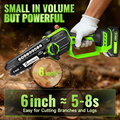 SUNCHERS 6-Inch Long-Run Chainsaw