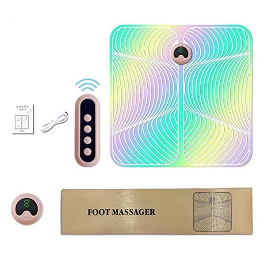 almofada de massagem pés,Almofadas massageadoras para pés inteligentes - Máquina massageadora corporal com esteira de circulação de pés com 6 modos e 9 níveis de intensidade para uso doméstico e Visn