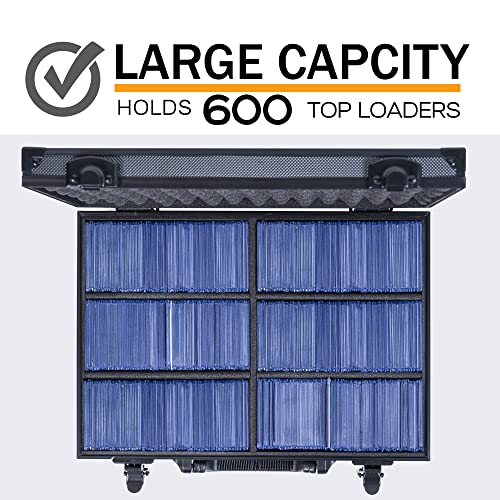 D Dacckit Toploaders Storage Box - Hard Case For 3" X 4" 35Pt Rigid Card Holders For Trading Cards & Sports Cards（Holds 600+ Toploaders) #TOP1