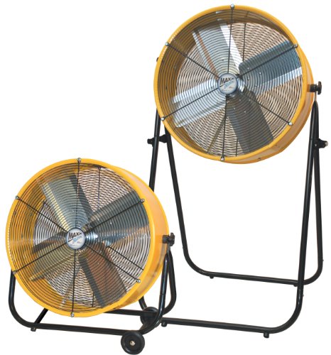 MaxxAir BF24TF2N1YELUPS 24-Inch 2-in-1 High Velocity Air Movement Portable Air Circulator, Yellow