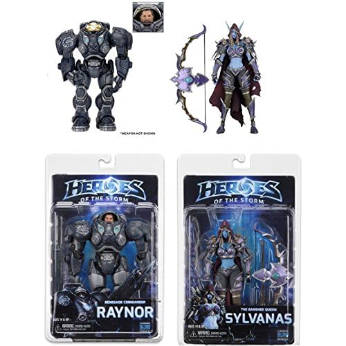 Blizzard's Heroes Of The Storm Action Figures 7" Scale Series 3 2er SET (Raynor & Sylvanas)