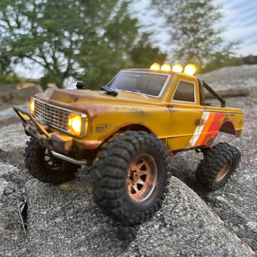 Image of furitek FX118 Fury Wagon Ultimate Upgrade Kit Scale 1 /18 RC Crawler RTR - Remote Control Car, RC Crawlers with High-End Upgrades Ready to Install for Adults (Yellow (TT-0022-1))
