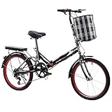 Vélo adulte en matériaux de haute qualité : notre vélo pliant de 20 pouces est doté d'un cadre en aluminium de haute qualité, robuste et durable. Ce vélo pliant pour hommes et femmes vous permet de rouler plus rapidement et plus facilement dans tous les environnements, y compris en montée, même avec un poids allant jusqu'à 75 kg