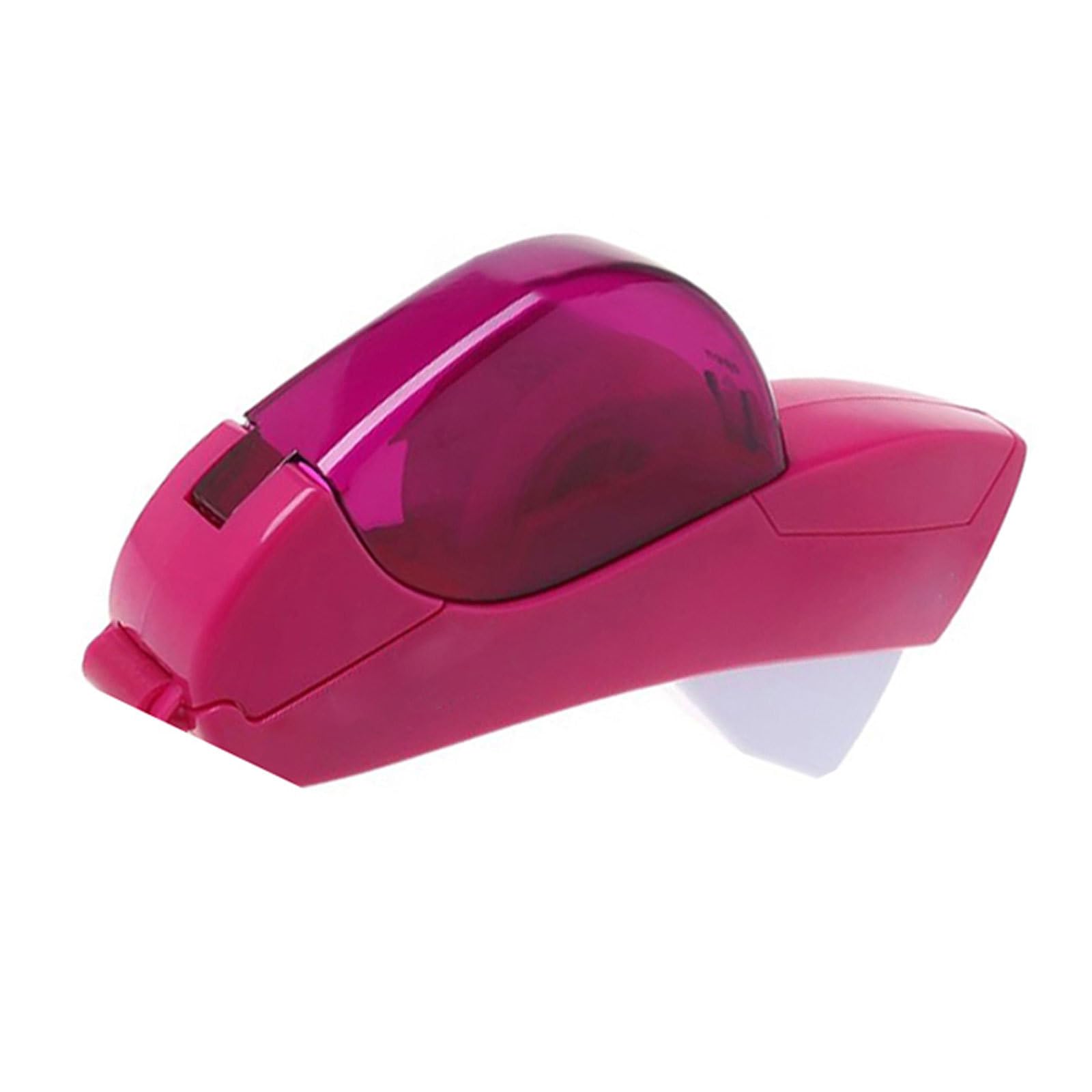 Rose Red Automatic Tape Dispense Hand-held One Press Clear Tape Cutter Suitable for Taping Gifts Packages Scrapbooks Envelopes