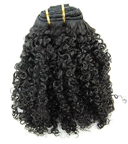 Ms Fenda Brazilian Remy Virgin Hair Kinky Curly 3B 3C Natural Color African American Clip In Hair Extensions 120Gram 7Pcs/Set(14") #TOP1