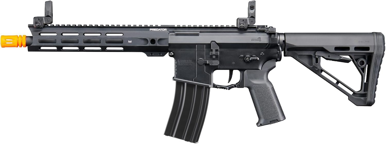 Lancer Tactical Gen 4 Gate Aster II Predator Steel CNC AEG Airsoft Rifle w/Bluetooth ETU Programmable MOSFET CQB/SBR/Carbine