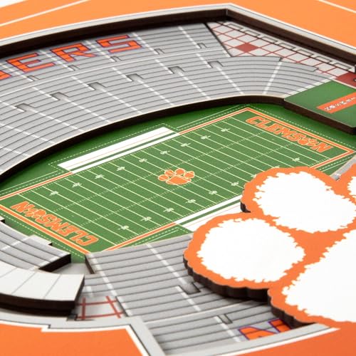 Image of YouTheFan Officially-licensed NCAA Stadium Series 3D Wall Art - multi-layer team stadium replica, detailed sports fan gift, indoor decor